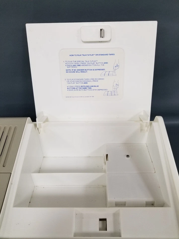 Винтажный игровой набор Playskool Talk 'N 1984 CBS Toys Sesame ST ленты/книги запчасти/ремонт - Изображение 4 из 4