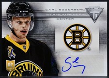 2013-14 Panini Titanium Reserve Signature Carl Soderberg TR-CSO RC Auto 9590