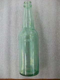 John Hauck Brewing Co. Cincinnati Aqua 9.5" Longneck Bottle Pre Prohibition