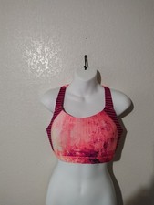 danskin now sports bra 38d Padded Racer Back Orange Multi Color Wireless 