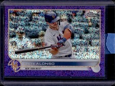 2022 Topps Chrome Pete Alonso Purple Speckle Refractor #/299 Mets