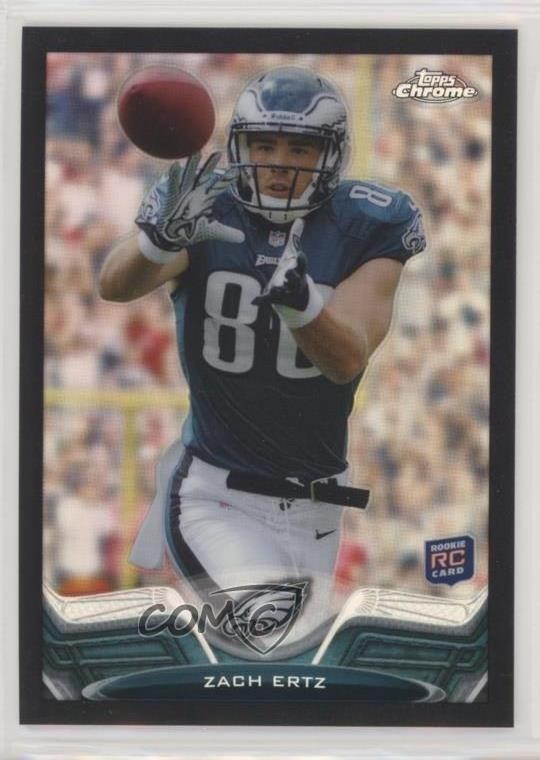 2013 Topps Chrome Black Refractor /299 Zach Ertz #76 Rookie RC