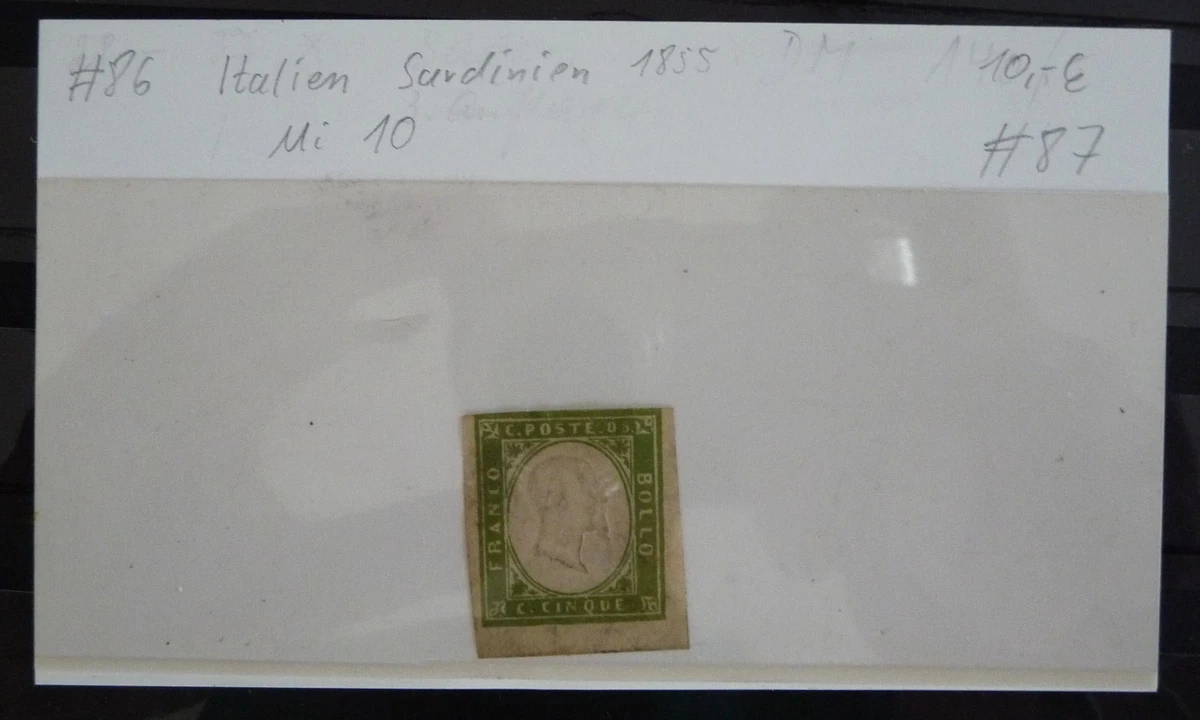 #87 Italien Sardinien 1855 / Mi. Nr. 10 / gestempelt