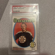 1970-71 OPC O PEE CHEE NHL Hockey #54 Gerry Cheevers Psa 7