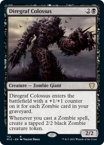 1x Diregraf Colossus NM-Mint, English Commander: Innistrad: Midnight Hunt MTG Ma