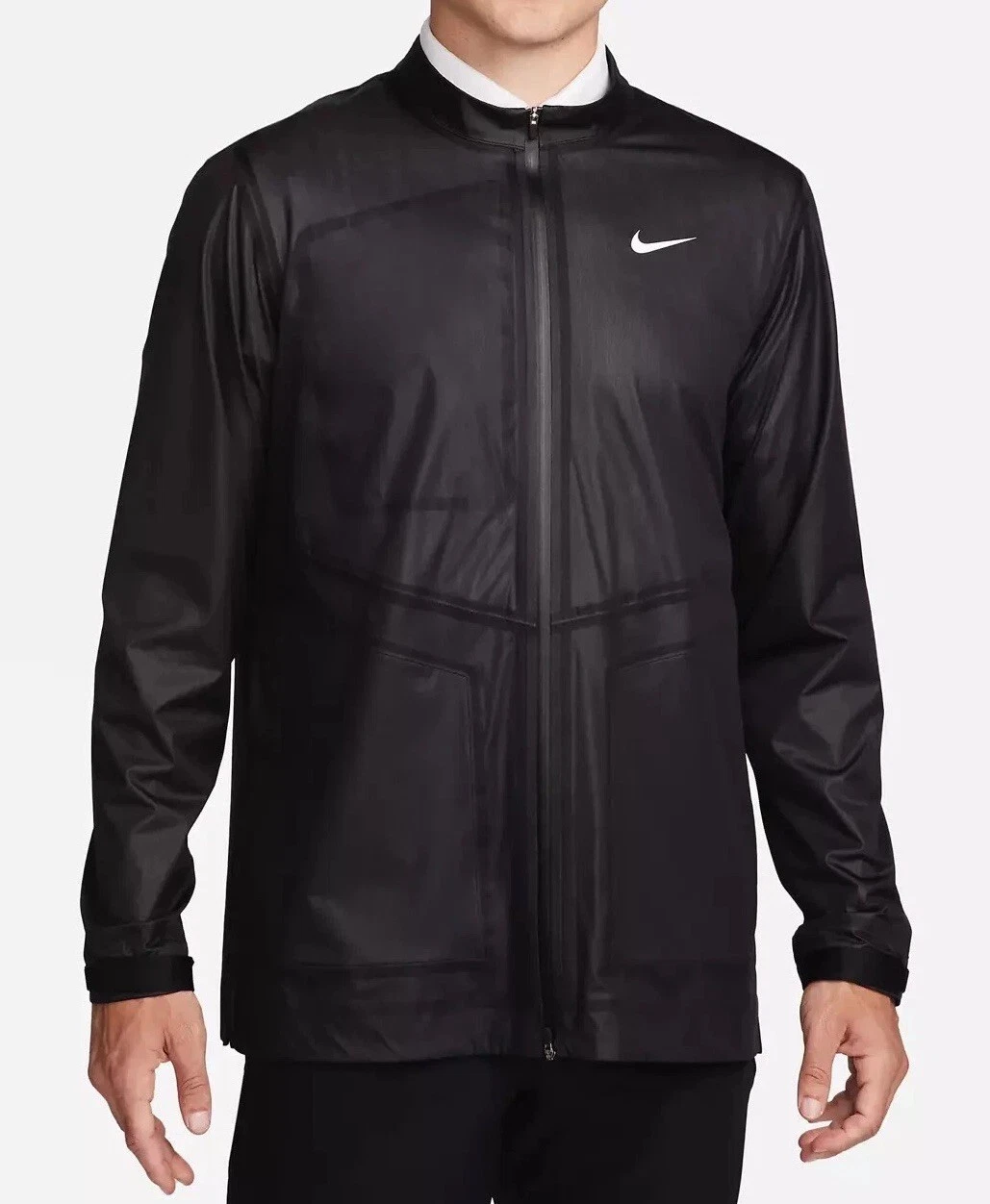 $250 Nike Storm-FIT ADV S Mens Full-Zip Waterproof Golf Jacket Black DX6074 010