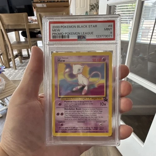 PSA 9 Mew 08/53 Black Star Wotc Promo Pokémon League Pokémon 2000