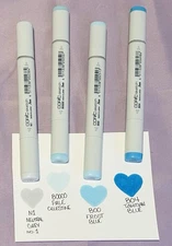 Copic Sketch Dual Tipped Markers In shades of Blue- Gently Used