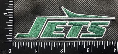 NEW YORK JETS NFL FOOTBALL IRON ON EMBROIDERED PATCH, RULER IN PHOTO