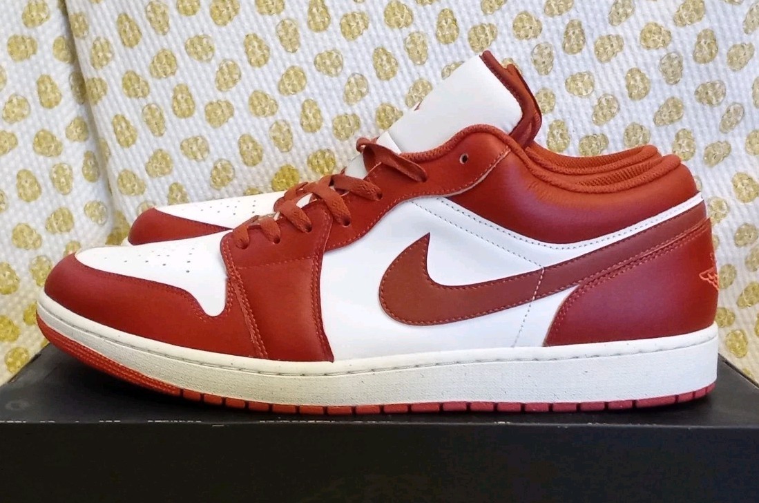 Nike Air Jordan 1 Low SE White/dune Red-lobster-sail Men's