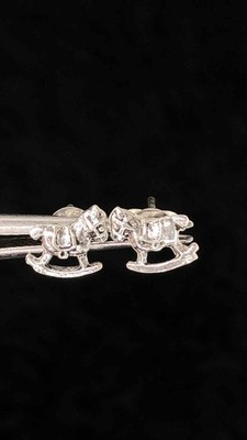 Tolle massive .925 Sterling Silber 1,00 Gramm einzigartige Design Ohrringe 12 Z539