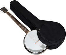 5 String Banjo Soft Bag, Thick Padded Gig Bag with Dual Handle Wrap and Carrying