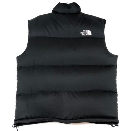 The North Face Mens XL 700 Goose Down Puffer Full Zip Vest Jacket Black HOLES - Picture 5 of 15