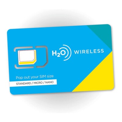 H2O Wireless BYOD 3-in-1 SIM Card Kit 5G 4G LTE