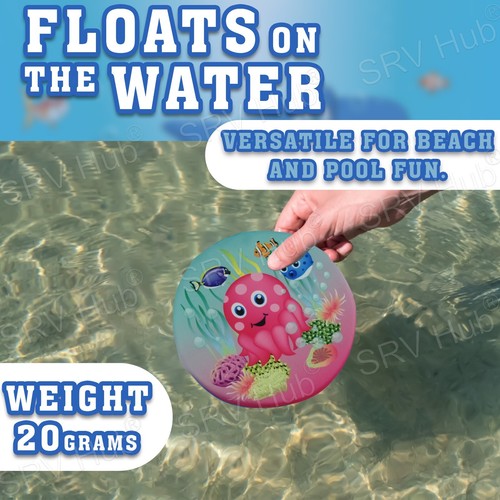 Foam Flyer Discs Kids Water Skimmers Flying Frisbee Outdoor Beach Fun Toys 18cm - Picture 43 of 63