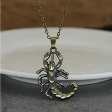Scorpion Sleek Jewelry Vintage Bronze Color Bug Pendant