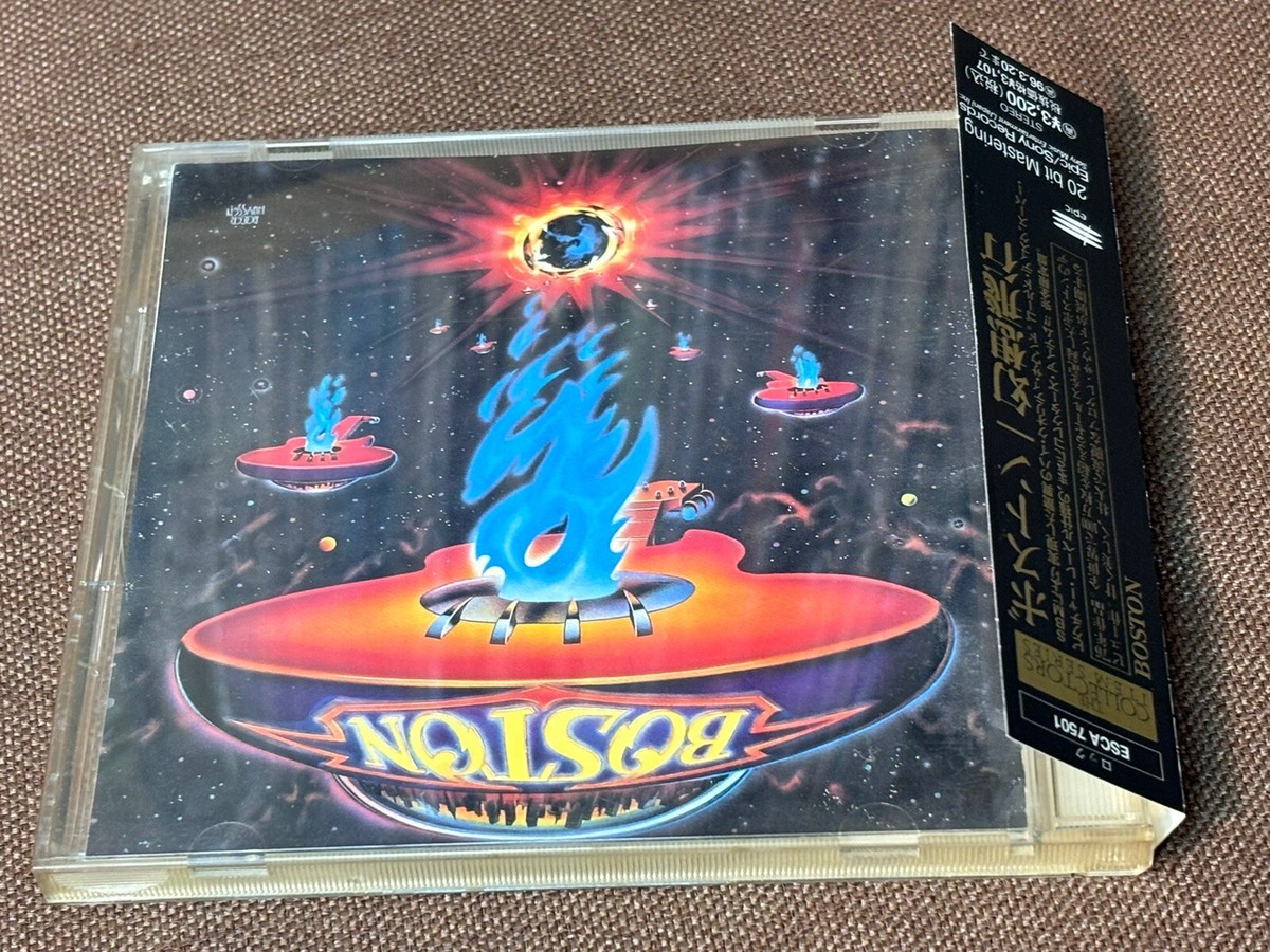 BOSTON Boston JAPAN 24k GOLD CD ESCA7501 w/ OBI + PS BOOKET