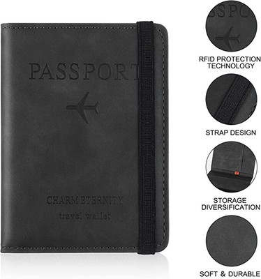 Custodia Passaporto Con Blocco RFID, Custodia Porta - Foto 13