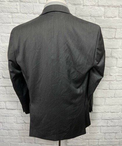 MARC ANTHONY Slim Fit Men's Gray Wool Blend Sport Coat Blazer 44R - Picture 4 of 8