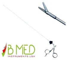 B Med Hysteroscopy Urology Scissors Semi Rigid 5 FR Rotatable Body Grasping