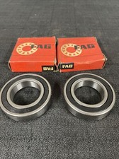 LOT OF 2 FAG 6007 2RSR C3 DEEP GROOVE BALL BEARING, RUBBER SEALED