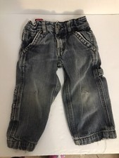 Levi s Cargo Jeans Toddler 2T Distressed Pants Rugged Denim Pockets Patch