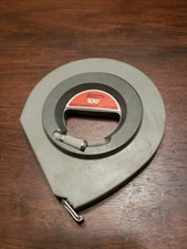 Vintage Lufkin HYT100 Speedwinder 100' Tape Measure Tool Made in USA