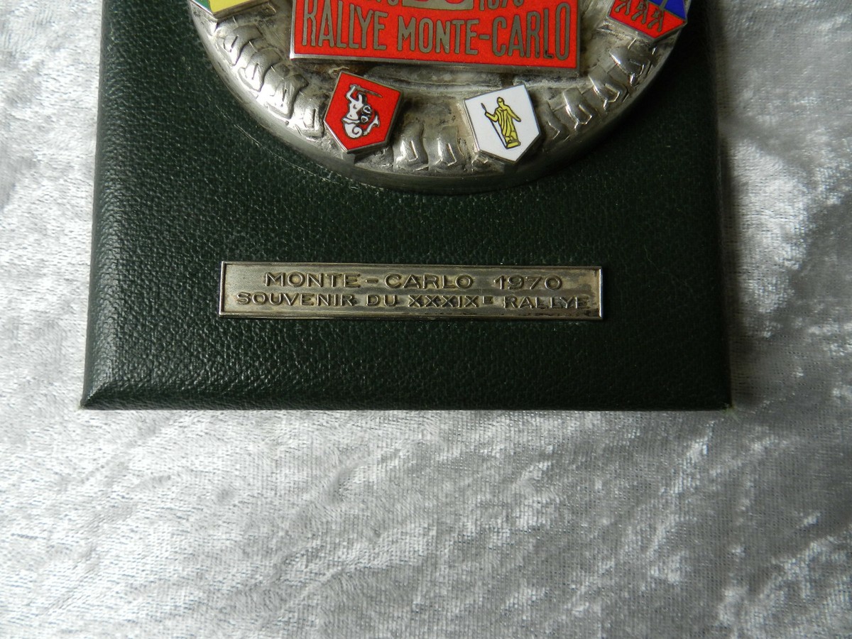Trophée - Plaque émaillée - 23e Rallye Historique Monaco Monte-Carlo 2020