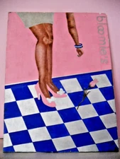 Op Outsider Art Painting Bloomingdale's Store Woman's Pink Shoe Advertising