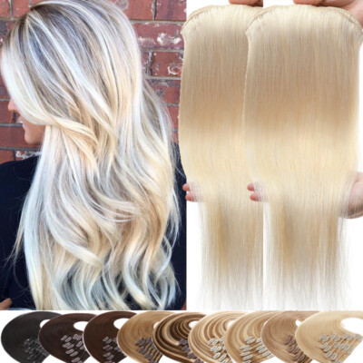 Clip In 100% Real Remy Human Hair Extensions Full Head 12 14 16 18 20 22 In 8pcs
