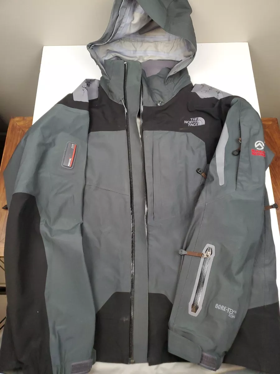 The North Face Summit Series Gore-Tex Pro Recco Jacket Mens Medium Gray Black P
