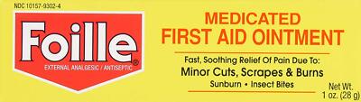 3 Pack Foille Medicated First Aid Ointment 1 Ounce Each