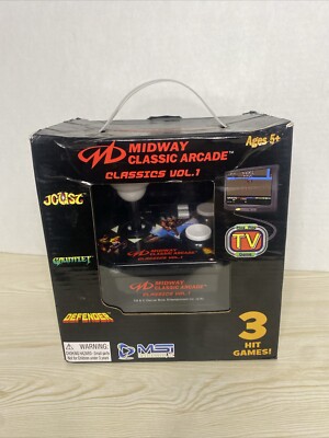 Midway Classic Arcade Vol 1 Plug & Play Game Joust Gauntlet Defender