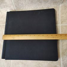 Scrapbook Album 12x12 Black Cover w/ 27 White Pages Preowned