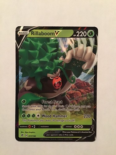 rillaboom v pokemon card price Rillaboom V - SWSH014 Ultra Rare Promo main image 0
