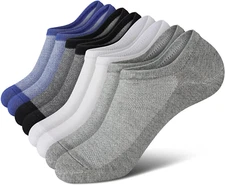 8/4 Pack No Show Men Socks, Low Cut Ankle Sock, Men Short Socks Casual Cotton