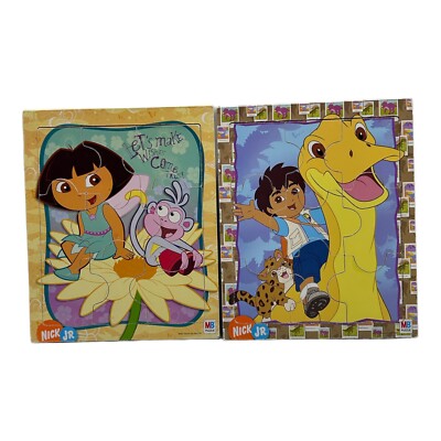 2007 Dora The Explorer & Diego Puzzles Milton Bradley Nick Jr