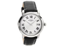 Rotary Gs0288006 Mens Gents Stainless Steel Black Leather Strap Wrist Watch Rotary Gs0288006 Mens Gents Stainless Steel Black Leather Strap Wrist Watch
