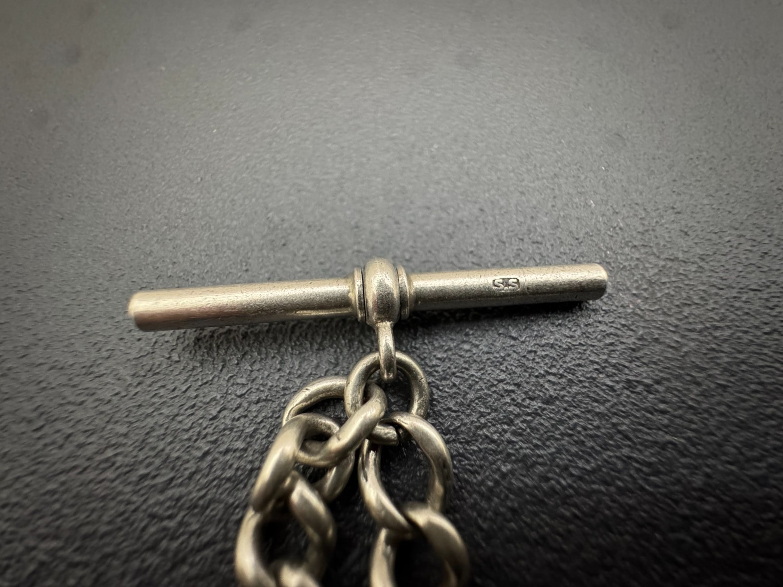 Antique Solid Silver Hallmarked Heavy 45gr Single… - image 3