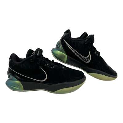 lebron shoes green and black