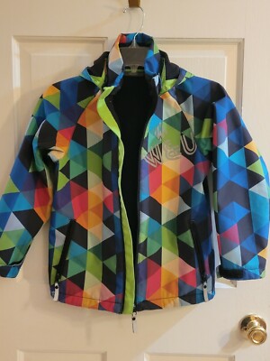 OUTWEAR BY LINDEX BOY'S  HOODED JACKET MULTICOLORED SIZE 134 US 10 