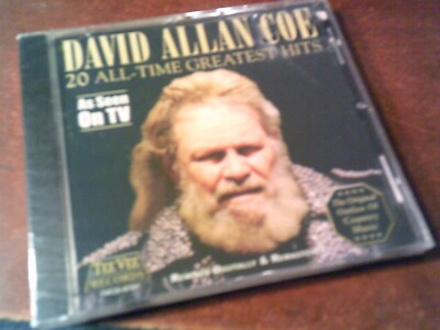 DAVID ALLAN COE 20 GREATEST HITS  REMIXED REMASTERED STILL SEALED CD