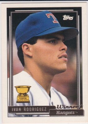 IVAN RODRIGUEZ ALL-STAR ROOKIE CARD Topps GOLD WINNER VERSION