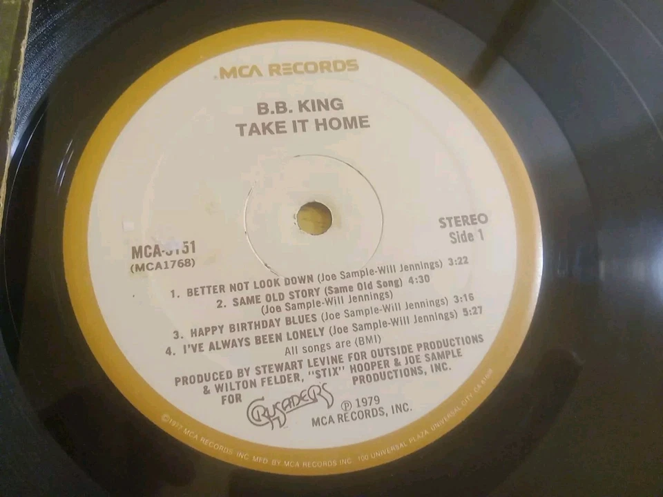B.B. King Lot 2 Lp Take It Home 1979 Vg+,in London ABC 730 L vg+ Foto 3 de 4