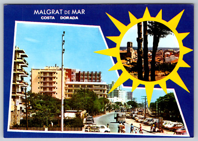 Malgrat de Mar Costa Dorada City View Vintage Postcard