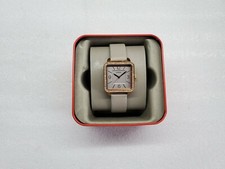 FOSSIL SHILOH GREY DIAL CRYSTALS GREY LEATHER LADIES WATCH BQ3368IE NEW DISPLAY