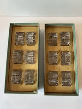 Cut Glass Open Salts - set of 12