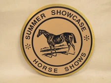 Summer Showcase Horse Shows Metal Sign Long Island New York