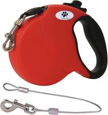16ft Retractable Dog Leash for Large Breed Dogs up to 110 lbs with a Detachable