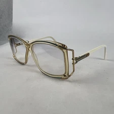 VTG Cazal Eyeglasses Model 179 - Col.204- Clear Gold White 58/13-25 mm FRAME